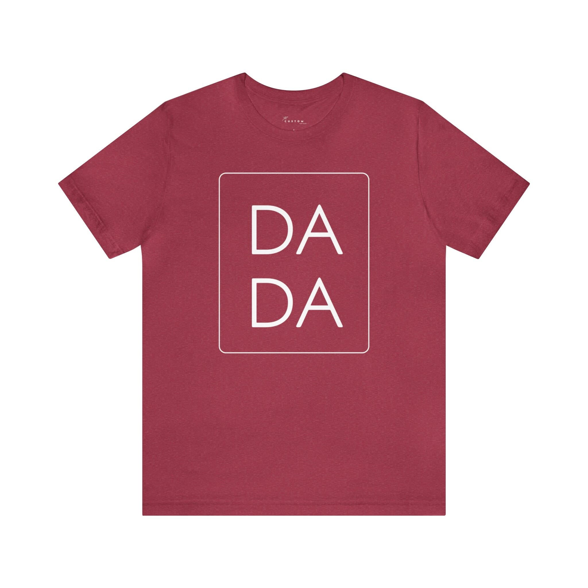 DADA Unisex Jersey Short Sleeve Tee, White Font - Thumbnail 10