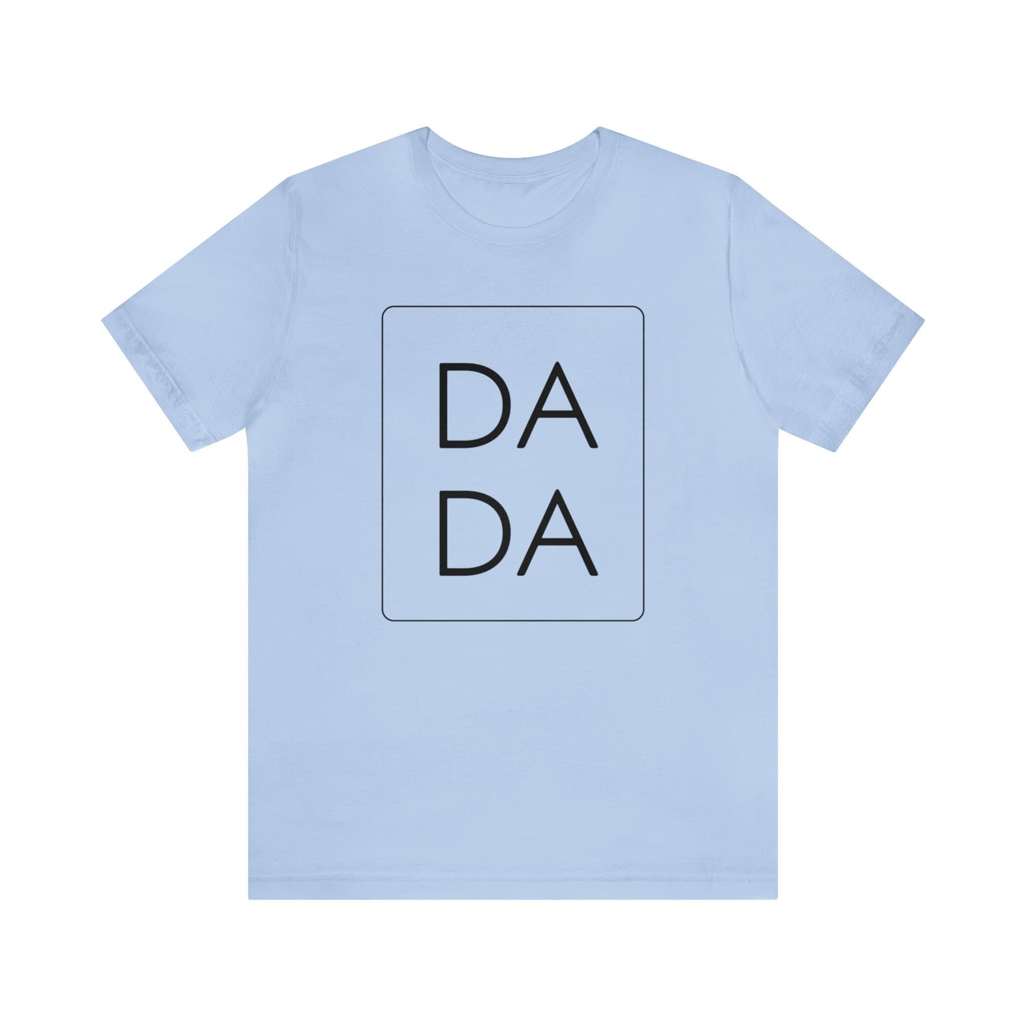 DADA Unisex Jersey Short Sleeve Tee, Black Font - Thumbnail 3