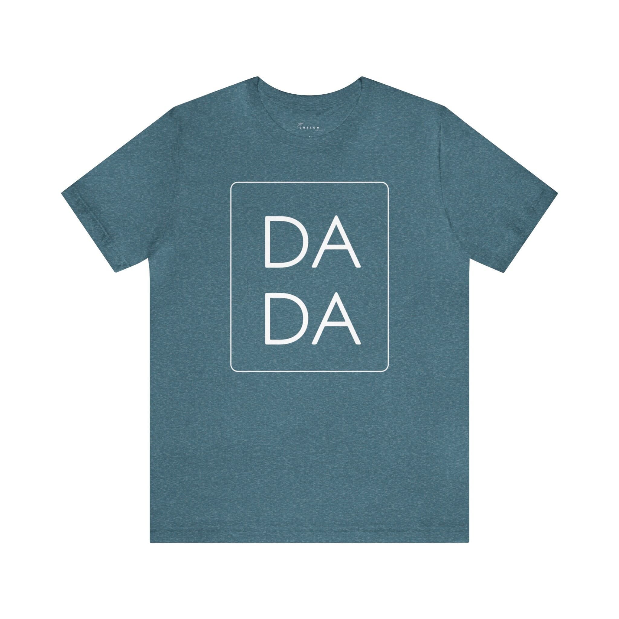 DADA Unisex Jersey Short Sleeve Tee, White Font - Thumbnail 5