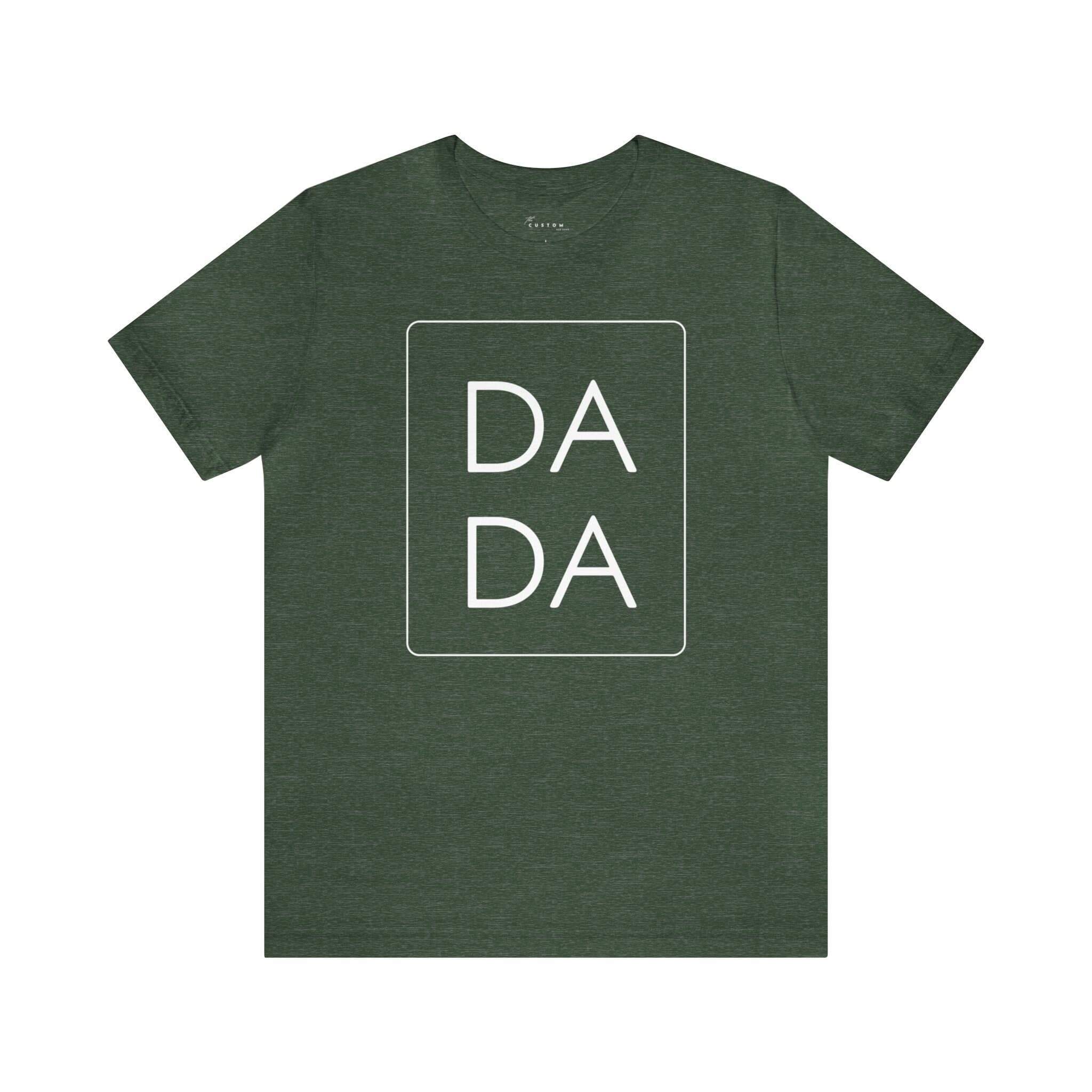 DADA Unisex Jersey Short Sleeve Tee, White Font - Thumbnail 6