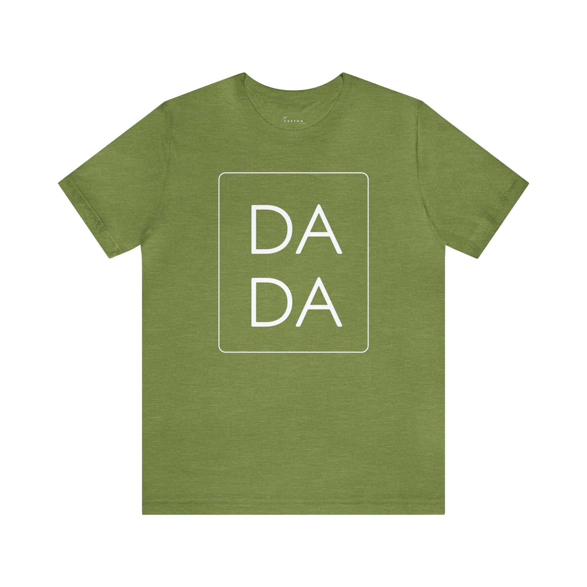 DADA Unisex Jersey Short Sleeve Tee, White Font - Thumbnail 7