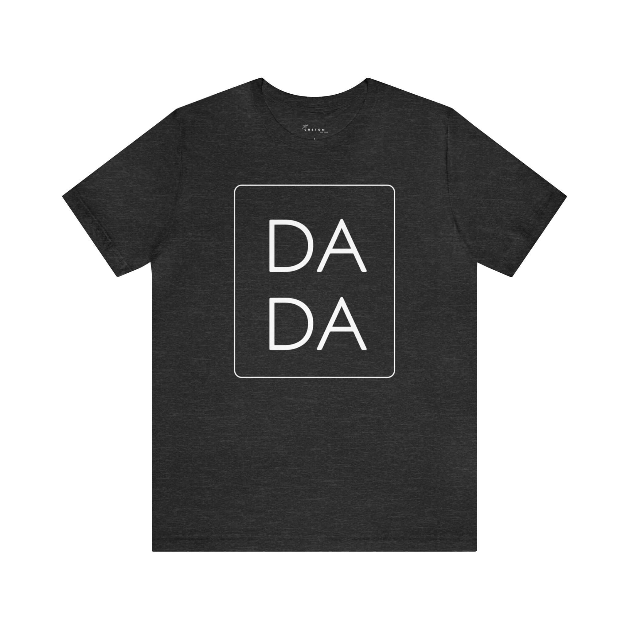 DADA Unisex Jersey Short Sleeve Tee, White Font - Thumbnail 4