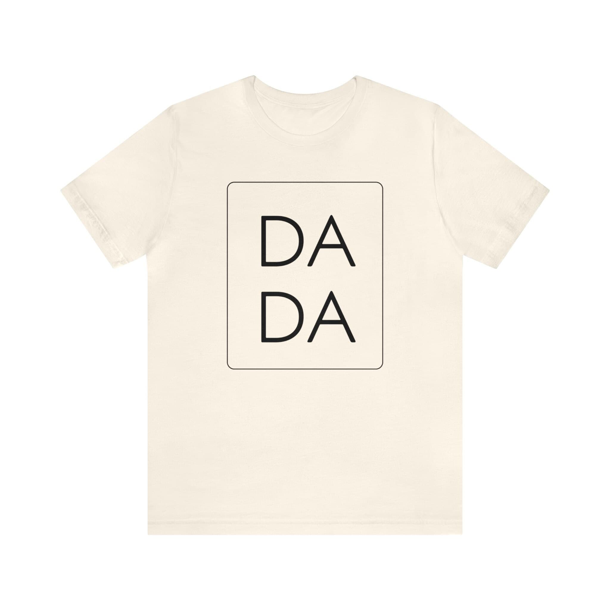 DADA Unisex Jersey Short Sleeve Tee, Black Font - Thumbnail 8