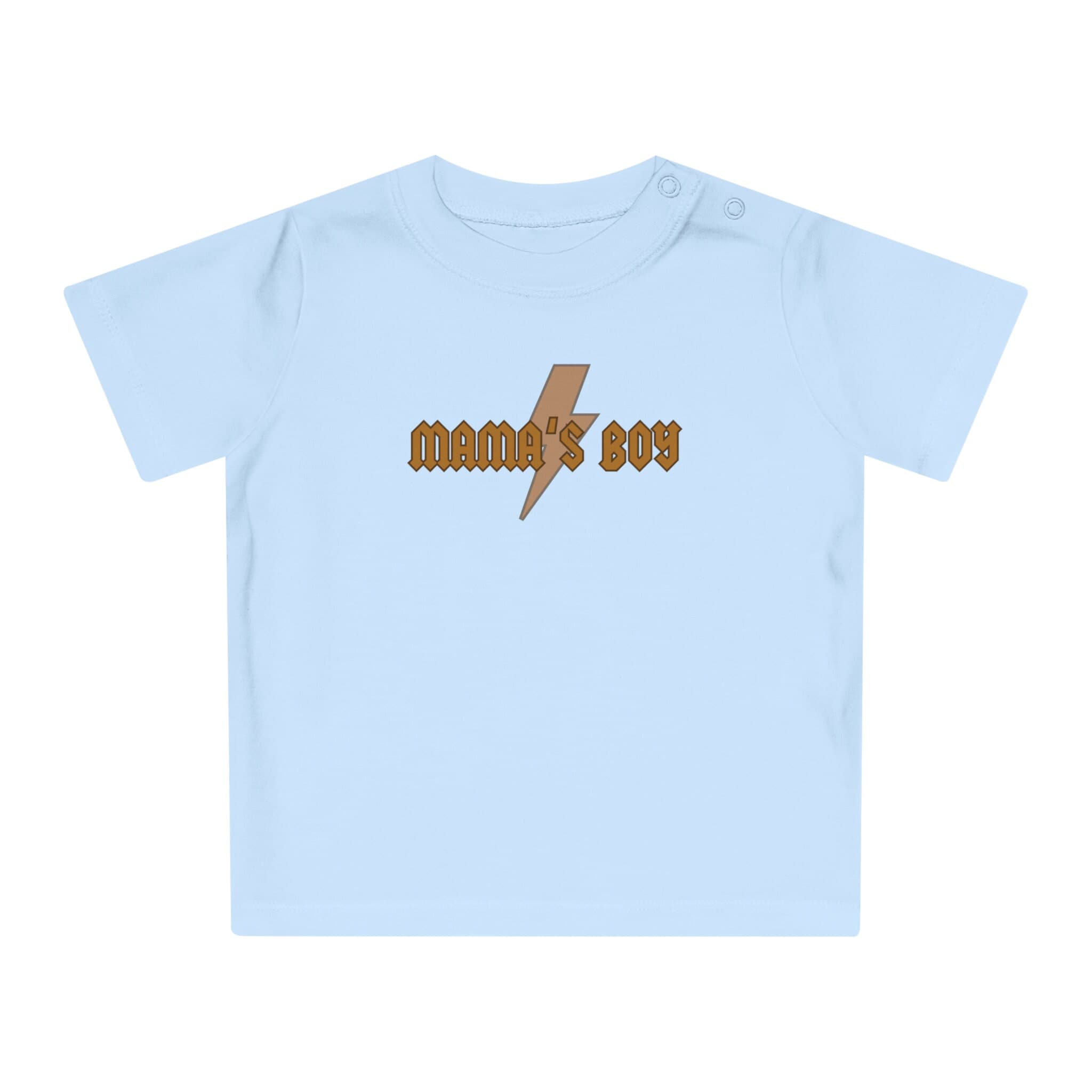 MAMAs BOY Infant Baby T-Shirt, Organic Cotton, Sizes Newborn - 24M - Thumbnail 3