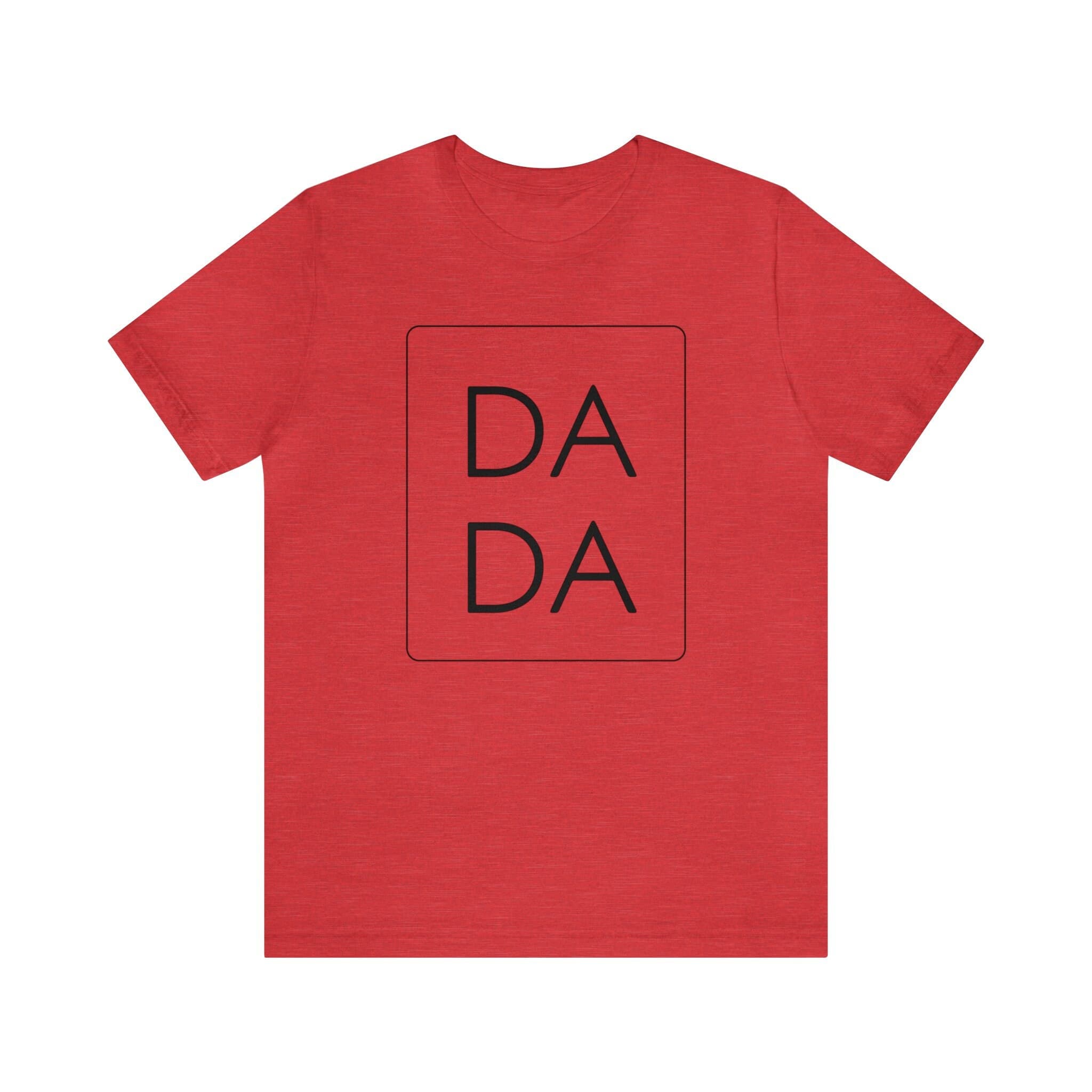 DADA Unisex Jersey Short Sleeve Tee, Black Font - Thumbnail 7