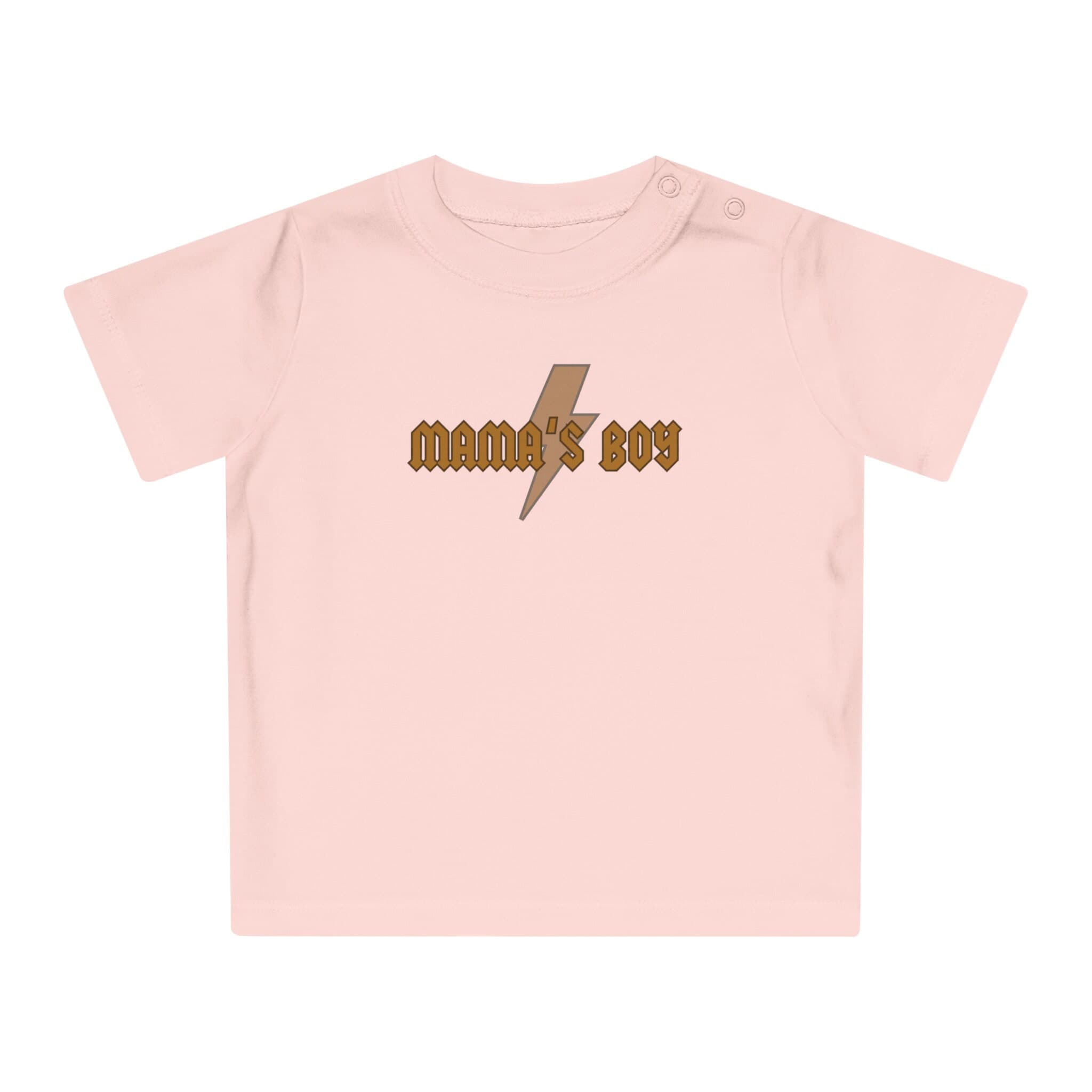 MAMAs BOY Infant Baby T-Shirt, Organic Cotton, Sizes Newborn - 24M - Thumbnail 6