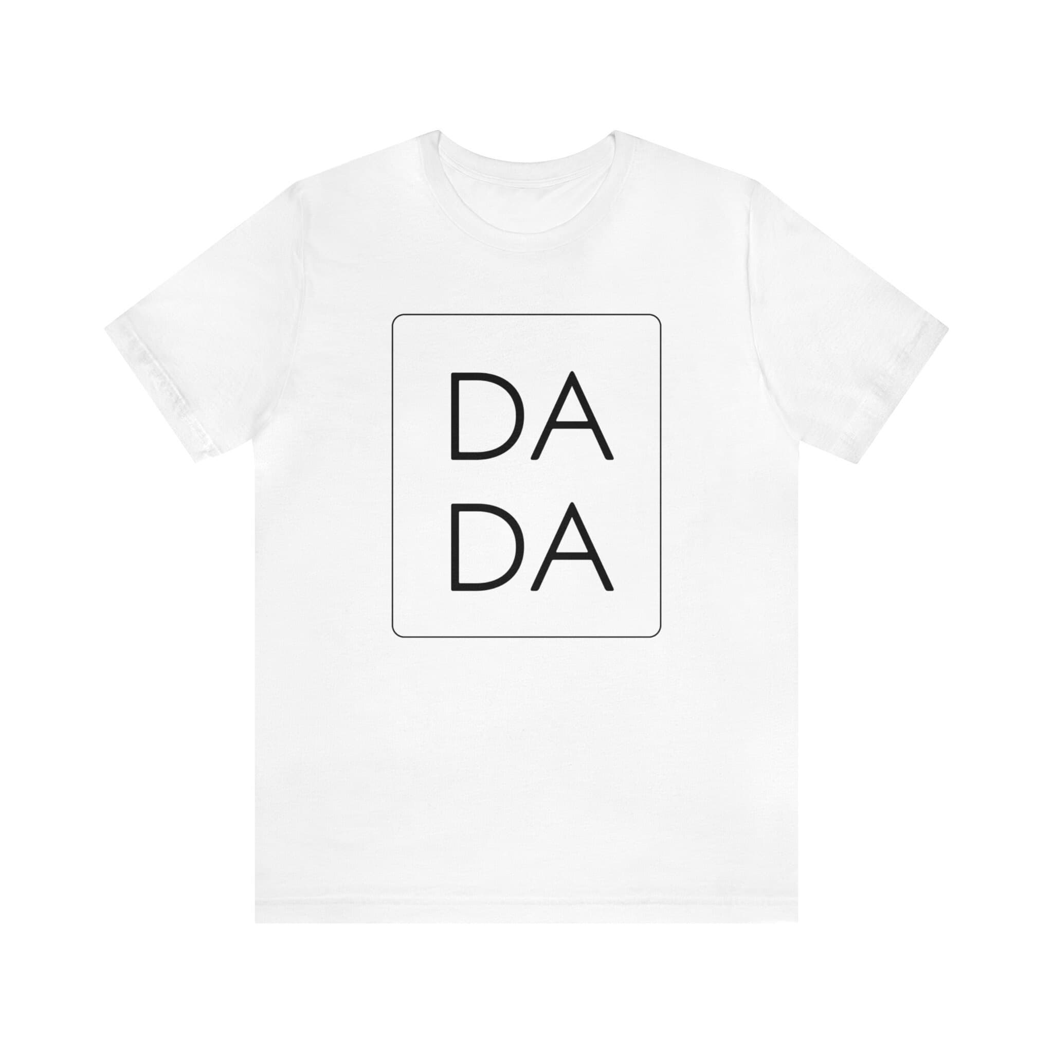 DADA Unisex Jersey Short Sleeve Tee, Black Font - Thumbnail 9