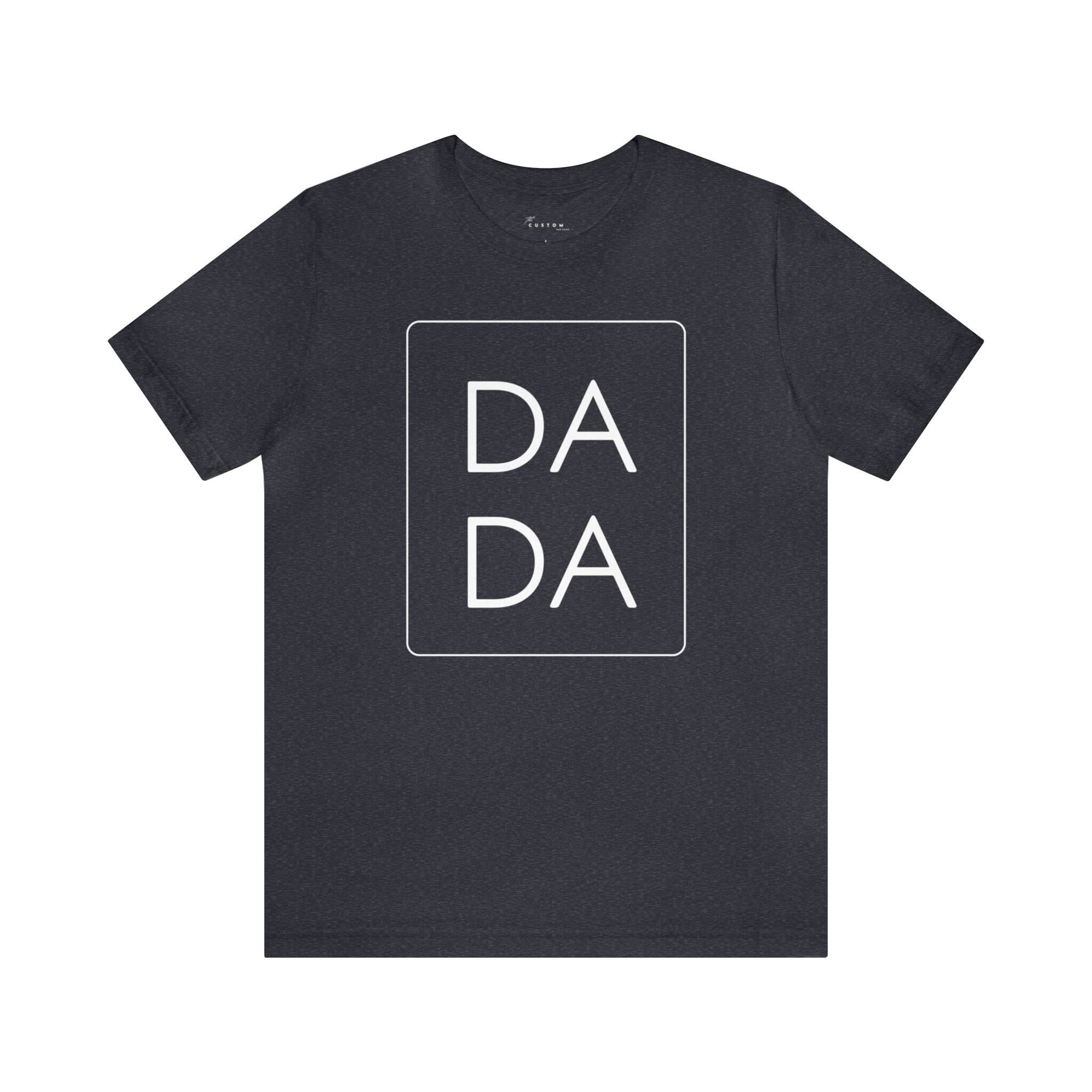 DADA Unisex Jersey Short Sleeve Tee, White Font - Thumbnail 9
