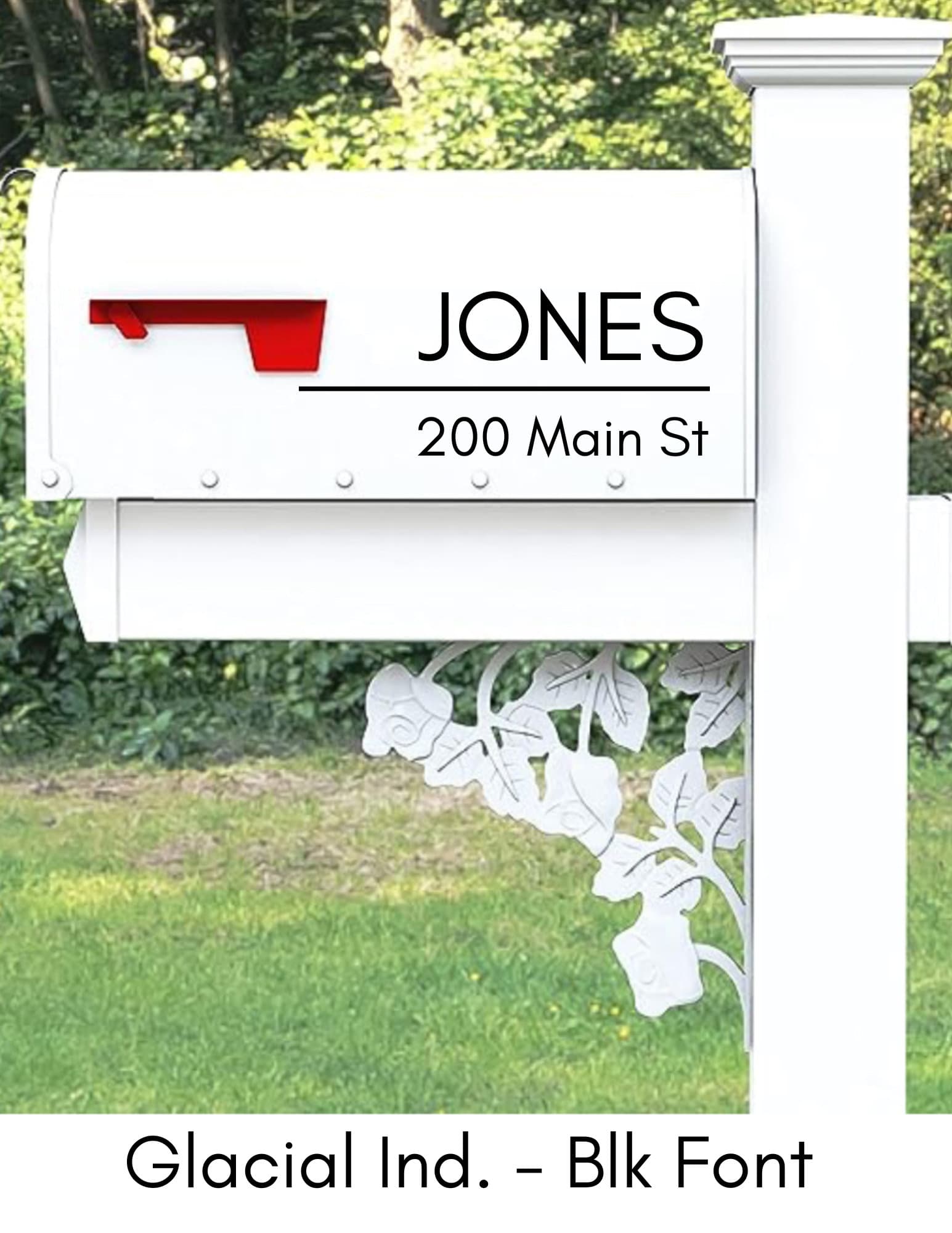 Mailbox Decal Last Name and Address - Thumbnail 2