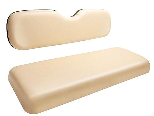 Golf Cart Replacement Rear Seats Universal Rear Cushions for Club Car EZGO Yamaha Cushion Back Seat Dedicated for Flip Rear Seats - Black - Thumbnail 2