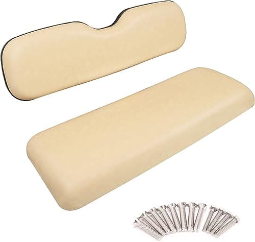 Golf Cart Replacement Rear Seats Universal Rear Cushions for Club Car EZGO Yamaha Cushion Back Seat Dedicated for Flip Rear Seats - Beige