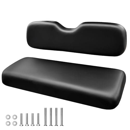 NOKINS Golf Cart Rear Seat Replacement Cushion, Universal Back Seat Cushions for Yamaha/EZGO TXT/RXV/Club Car Precedent/DS, Waterproof Vinyl Leather & Memory Foam - Gray - Thumbnail 2