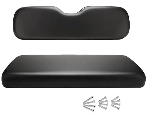 Golf Cart Replacement Rear Seats Universal Rear Cushions for Club Car EZGO Yamaha Cushion Back Seat Dedicated for Flip Rear Seats - Black