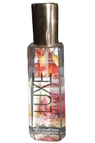 Pura Vida Luxe Moisturizing Fragrance Mist Vanilla Rose with coconut oil 8 Oz - Image 1