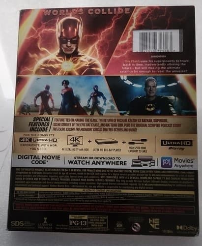 The Flash 4k Ultra HD +Digital Code Redeem By 9/30/2025,Brand New Sealed. - Thumbnail 2
