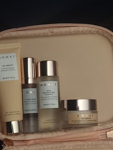 Be Gentle Monat Skincare4pc Sample Size Bundle Serum+Moisturizer+Cleanser+1more. - Thumbnail 2