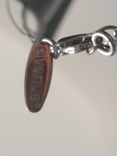 Avenue Silver-Tone Gray Faceted Teardrop Bead Station Wire Necklace 3Layers 18in - Thumbnail 4