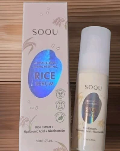 SOQU KOREA: MOISTURIZING & BRIGHTENING RICE SERUM. 2.48oz.Exp-2027,NIB. - Image 1