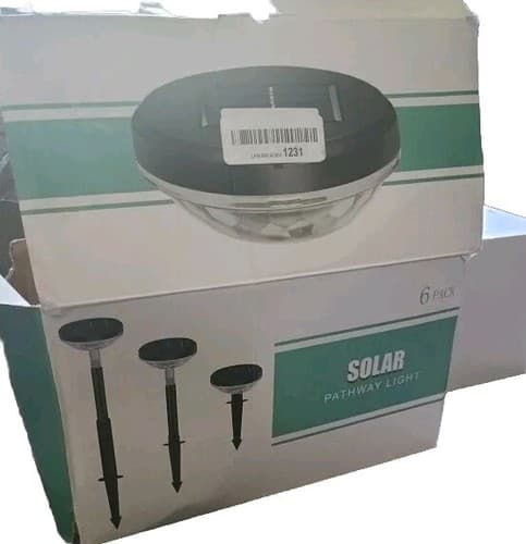 SOLAR PATHWAY LIGHT, 6 Lights Open BOX. - Thumbnail 2