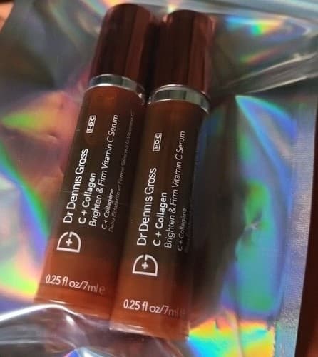 Dr. Dennis Gross C + Collagen Brighten & Firm Eye Cream 0.25 fl oz.ea Xs 2 Lot. - Thumbnail 3