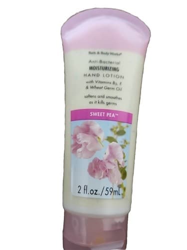Bath & Body Works Anti Lotion Sweet Pea *Rare*2oz ,Travel Size - Image 1