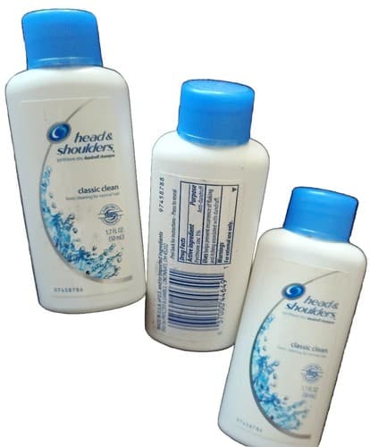 Lot Of 3 Head & Shoulders Classic Clean Anti-Dandruff Shampoo 1.7 oz - Thumbnail 2