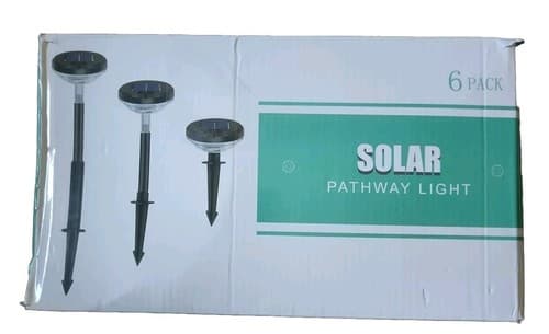SOLAR PATHWAY LIGHT, 6 Lights Open BOX. - Image 1
