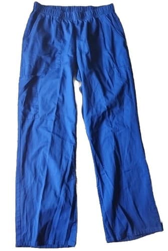 Scrubstar Women's Scrub Pants Core Essentials Elastic Waist Band Blue Size LG . - Image 1