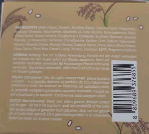 SOQU Moisturizing & Brightening Rice Cream 2.48 fl.oz NIB - Thumbnail 5