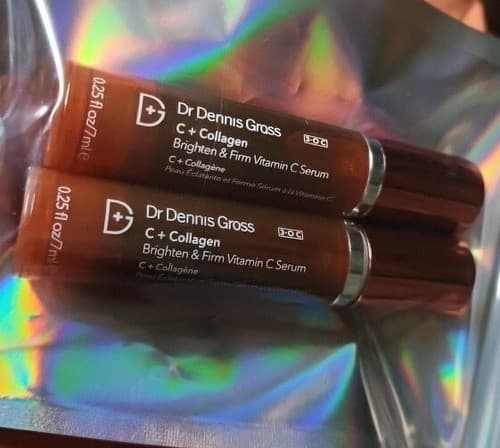 Dr. Dennis Gross C + Collagen Brighten & Firm Eye Cream 0.25 fl oz.ea Xs 2 Lot. - Thumbnail 2