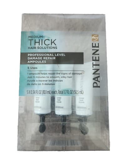 Pantene Curly Hair Damage Repair Professional Level 5 Uses Pro-V Treatments NEW - Image 1