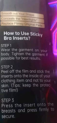 Nimiah Double Side Sticky Bra Inserts Large, 2pc Beige. - Thumbnail 4