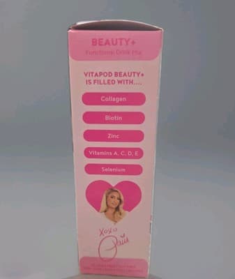 Paris Hilton Pink 22oz Vitapod Water Bottle + 7 Pods Radiant Rose Flavor . - Thumbnail 9