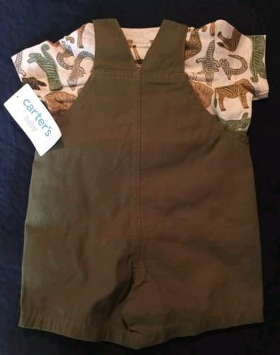 Carter's Animal Overalls 18M 2 Pieces - Thumbnail 2