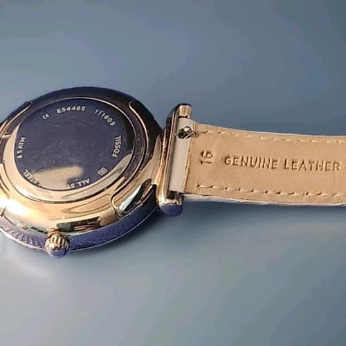 Fossil Womens Carlie Three-Hand Winter White Leather Watch EWS4465 - Thumbnail 5