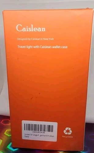 Caislean New York Wallet Case Compatible With Google Pixel 8 Pro Black. - Thumbnail 9