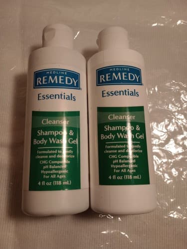Lot of 2 Medline REMEDY Essentials 4 oz Cleanser Shampoo & Body Wash Gel B7 New - Thumbnail 2