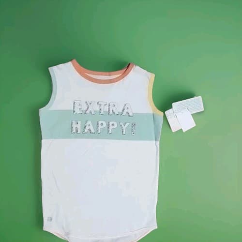 Modal Limited Edition GirlsExtra Happy Tank TopSize 8/10.NWT. - Image 1