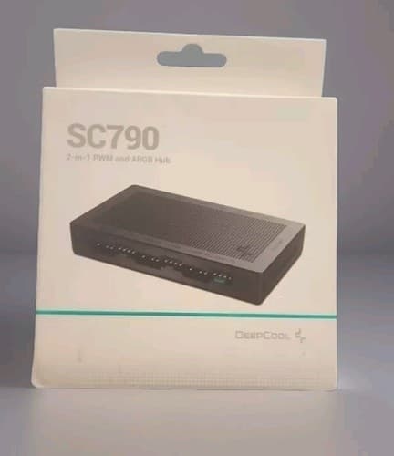 DeepCool SC790 ARGB Hub 2in1 4-PIN PWM & ARGB Fan Hub 6-Port 5v-3pin Aura SYNC - Image 1