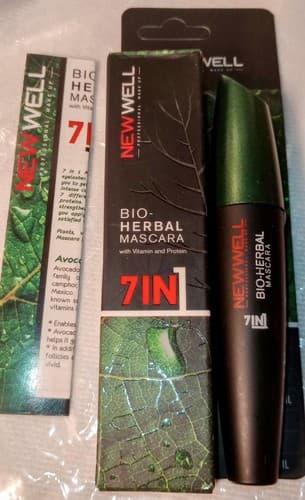New Well Bio Herbal 7IN1 Mascara W/Vitamin & Protein Argan Oil Keratin+More. - Thumbnail 4