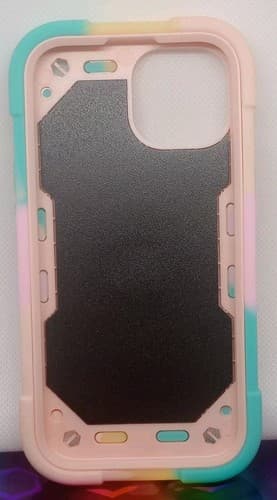 Compatible with iPhone 15 Case 6.1 Inch with Built Rainbow Pink. - Thumbnail 5
