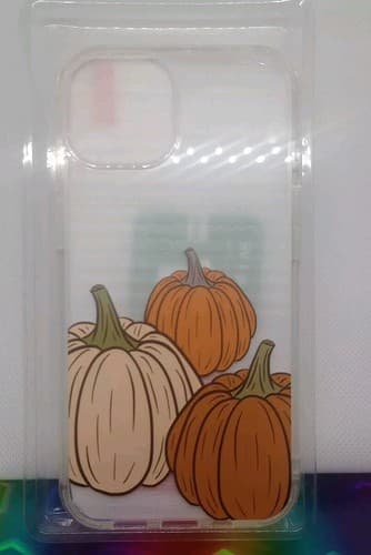Luhouri Renzhi Clear(3Pumpkin) Phone Case For iPhone 14 6.1 W/ Screen Protector. - Thumbnail 2