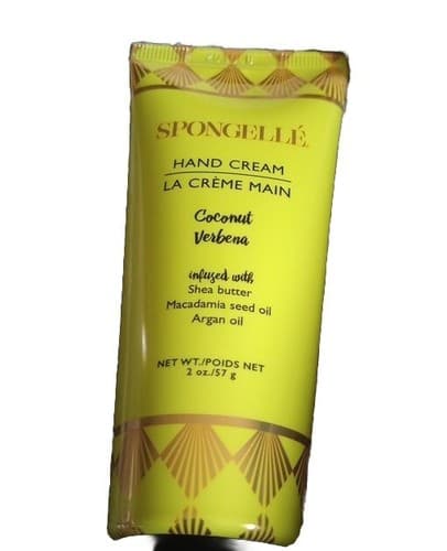 Spongelle Vegan Hand Cream Coconut Verbena Shea Butter Argan Oil 2 oz - Thumbnail 2
