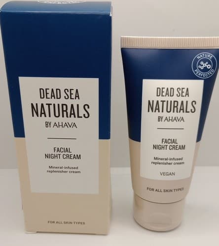 Dead Sea Naturals AHAVA FACIAL Night Cream Mineral Infused Replenisher NIB 1.7oz - Image 1