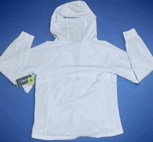 Eddie Bauer Athens Get Fit Jacket Full Zip Hooded White Womens Medium. - Thumbnail 4