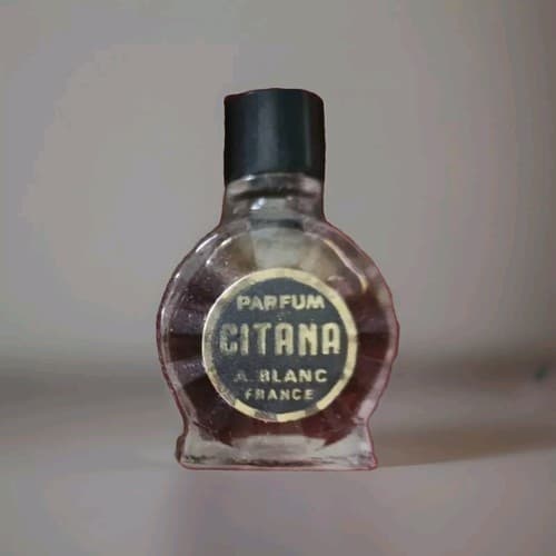 Vintage Mini Parfume Bottle Citana A Blanc France - Image 1