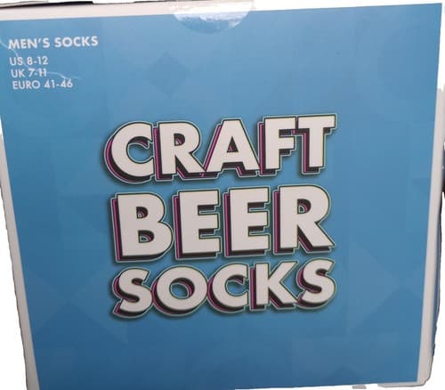 Craft Beer Socks Set Of 6 Men's GiftBox (US 8-12)UK7-11(EURO 41-46).FAST SHIP. - Thumbnail 6