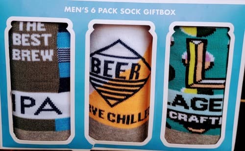 Craft Beer Socks Set Of 6 Men's GiftBox (US 8-12)UK7-11(EURO 41-46).FAST SHIP. - Thumbnail 7