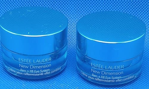 Estee Lauder New Dimension Firm + Fill Eye System Full Size .17oz/5mlXs (2-Lot). - Image 1