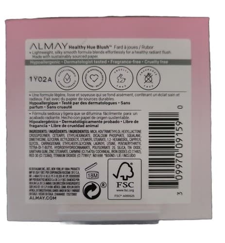 Almay Healthy Hue Blush So Peachy 200 New. - Thumbnail 3